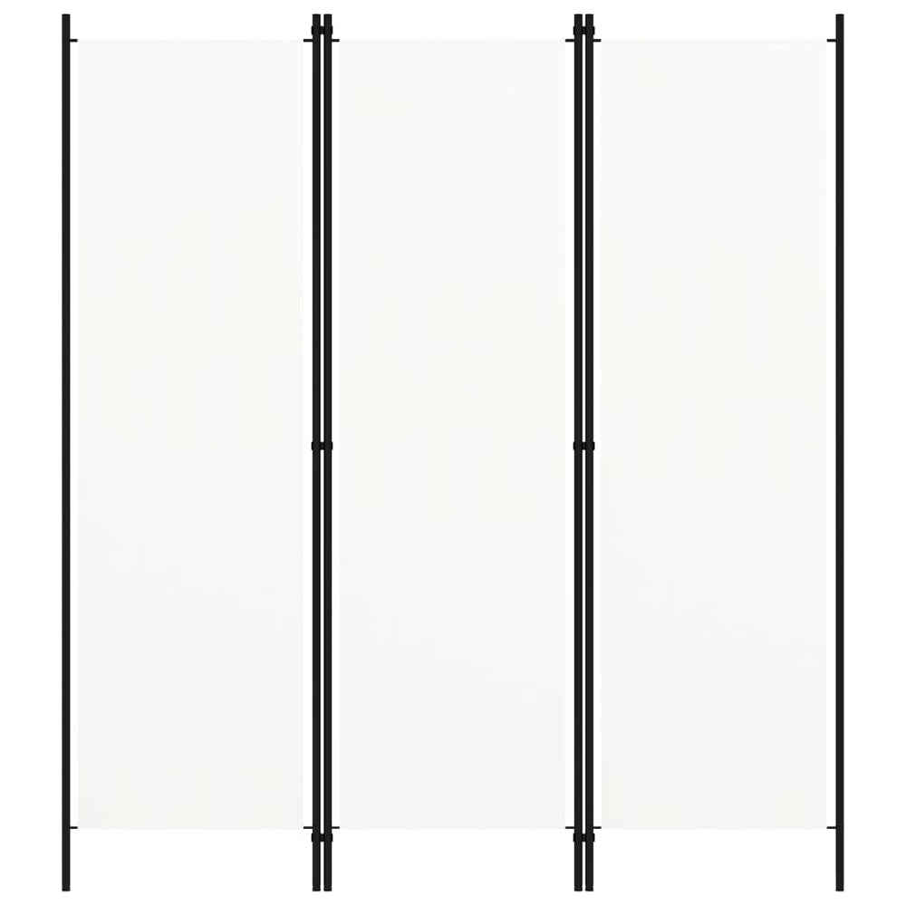 Kambario pertvara, 3 dalių, baltos spalvos, 150x180cm