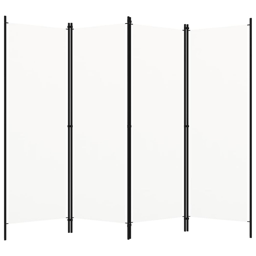 Kambario pertvara, 4 dalių, baltos spalvos, 200x180cm