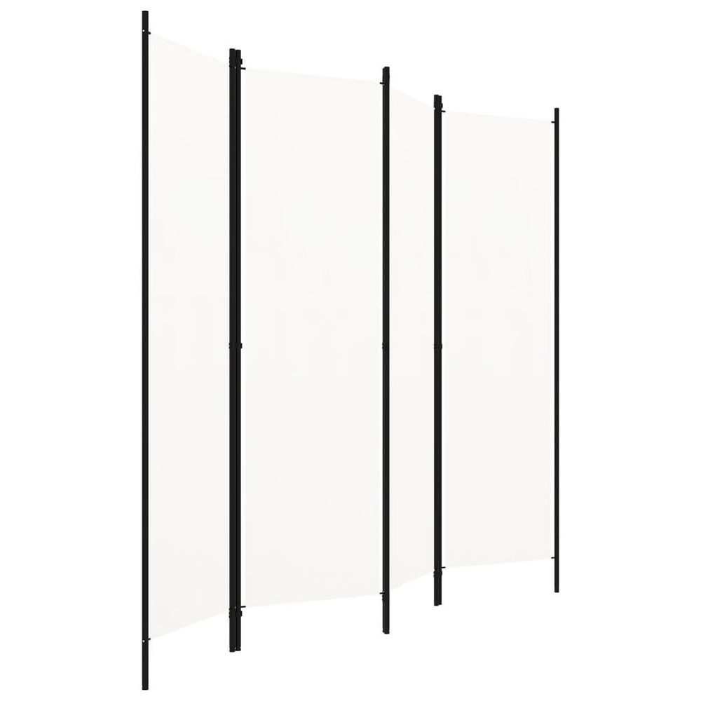 Istabas starpsiena, 4 daļu, balta, 200x180 cm