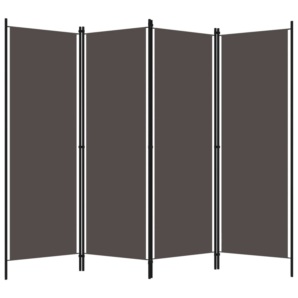 Istabas sadalītājs, 4 daļu, antracīta, 200x180 cm