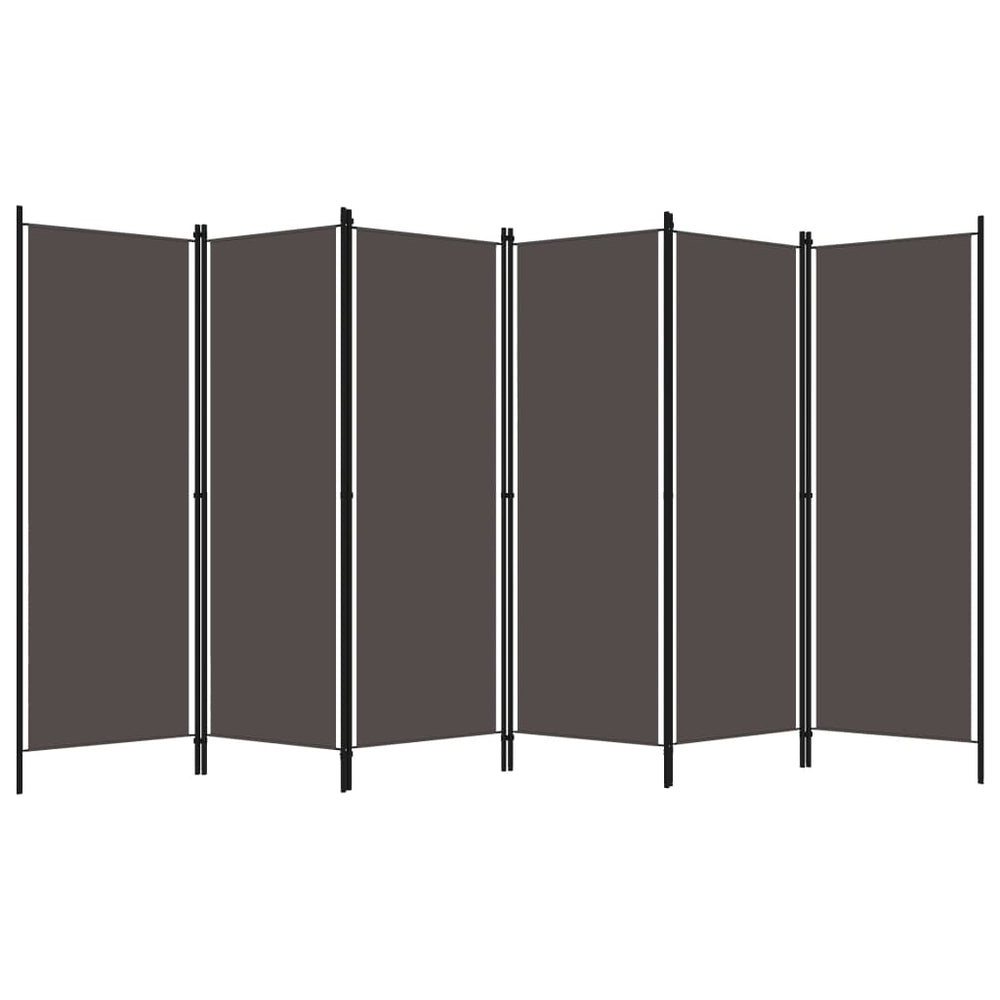 Telpas sadalītājs, 6 daļas, antracīta krāsā, 300x180cm