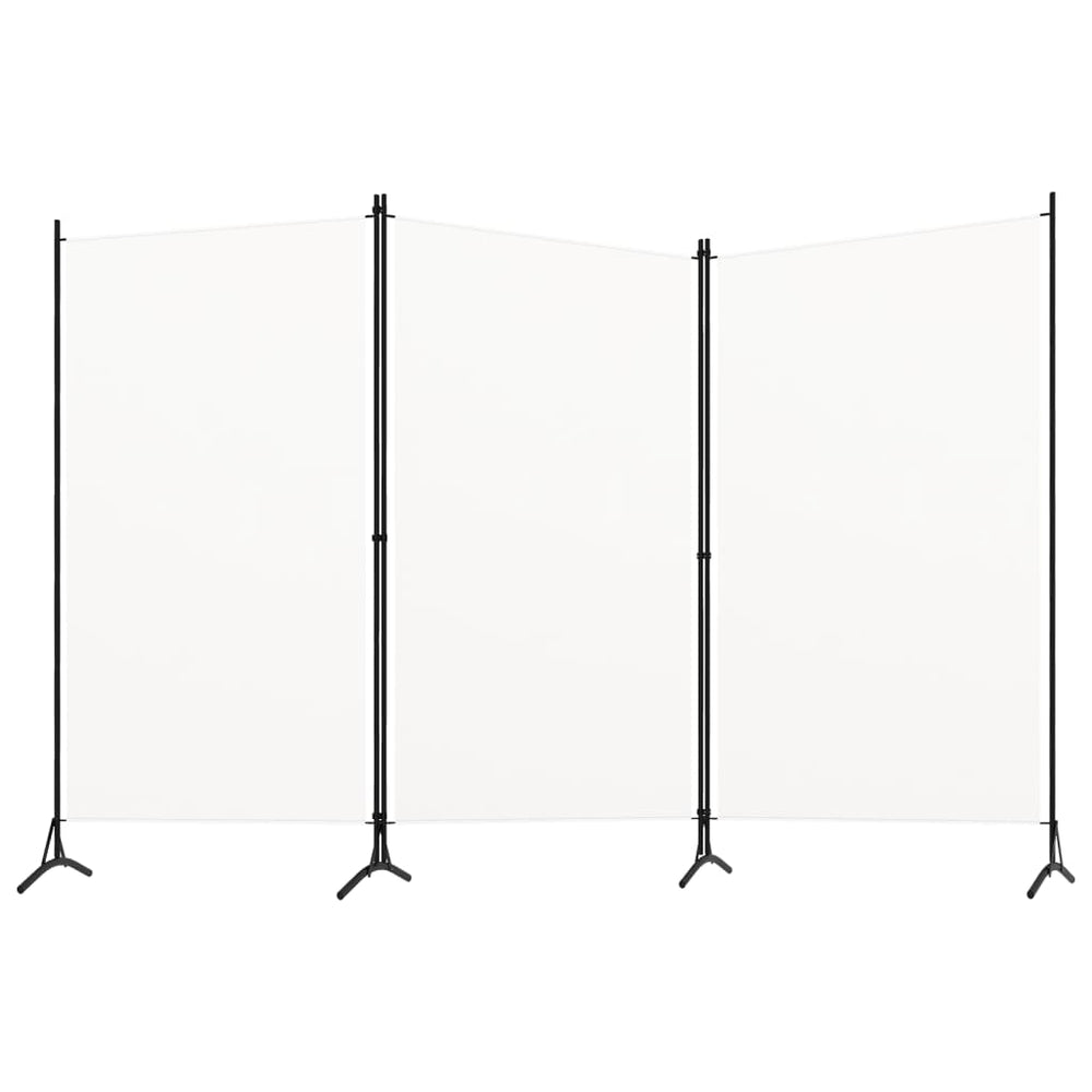 Kambario pertvara, 3 dalių, baltos spalvos, 260x180cm, audinys