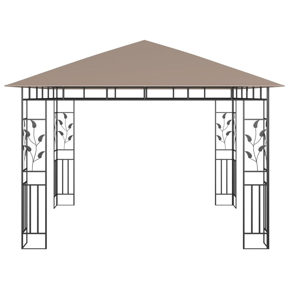 Pavėsinė su tinkleliu JADE, taupe, 3x3m