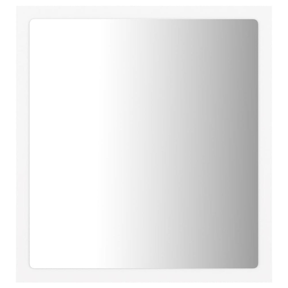 Vonios kambario LED veidrodis, baltas, 40x8,5x37cm, akrilas