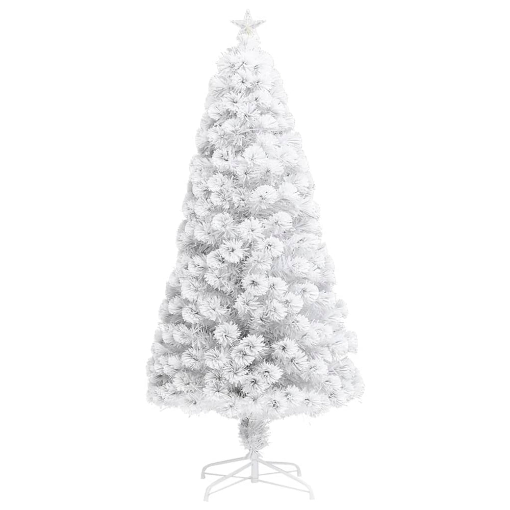 Artificial Christmas tree, POLAR MOON, white, 120cm, fiber optic