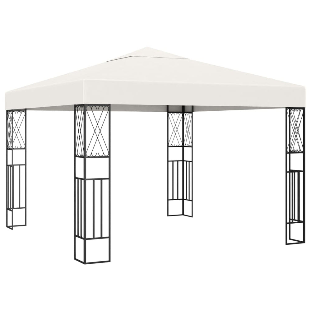 Gazebo with LED COBALT, cream, 3x3m