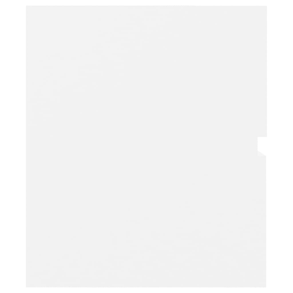 Praustuvo spintelė su praustuvu, balta, apdirbta mediena