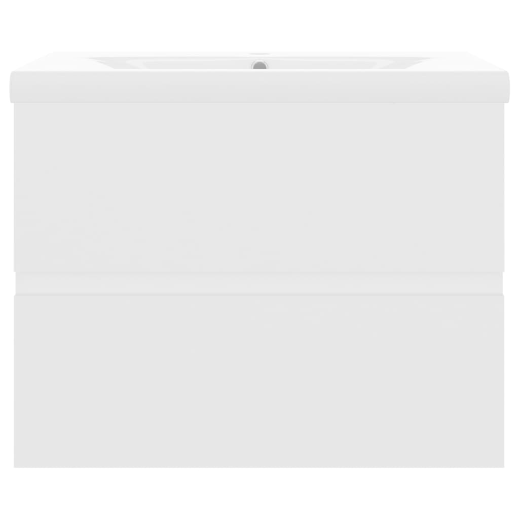 Praustuvo spintelė su praustuvu, balta, apdirbta mediena