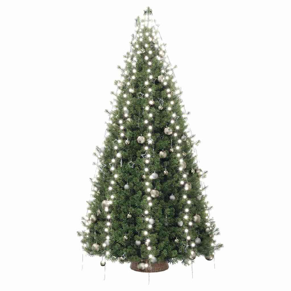 Christmas tree garland with 400 cold white LED lights, 400cm