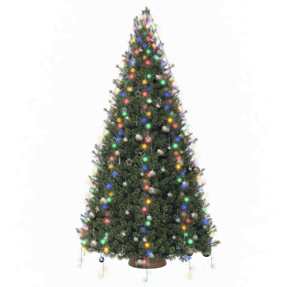 Christmas tree garland with 400 colourful LED lights, 400cm