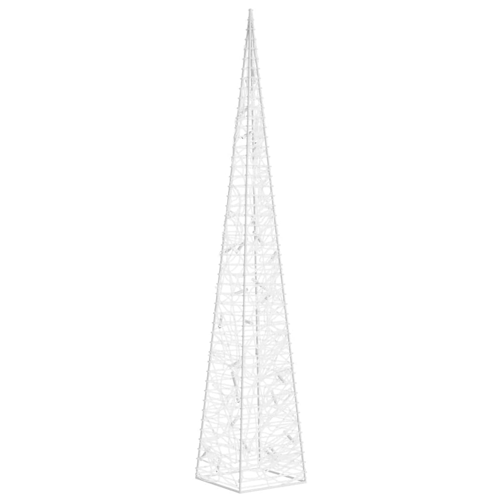 Akrilinė LED dekoracija kūgis TINSEL, mėlynos spalvos, 60cm