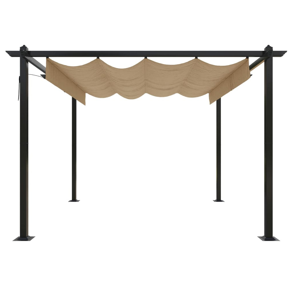 Gazebo ONYX, taupe, 3x3m