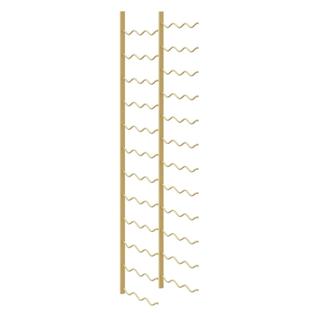 Prie sienos montuojami vyno laikikliai, 2vnt., aukso, geležis