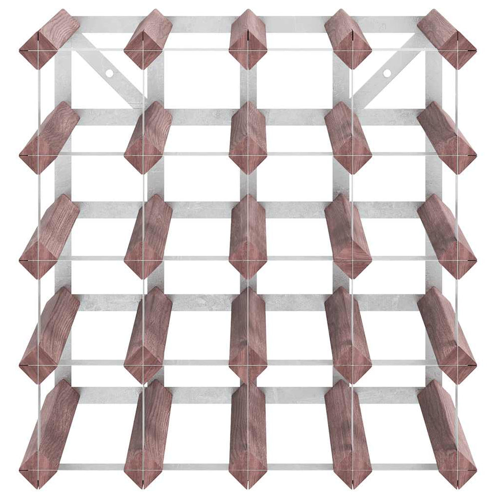 Vyno laikiklis 20 butelių, rudas, pušies medienos masyvas