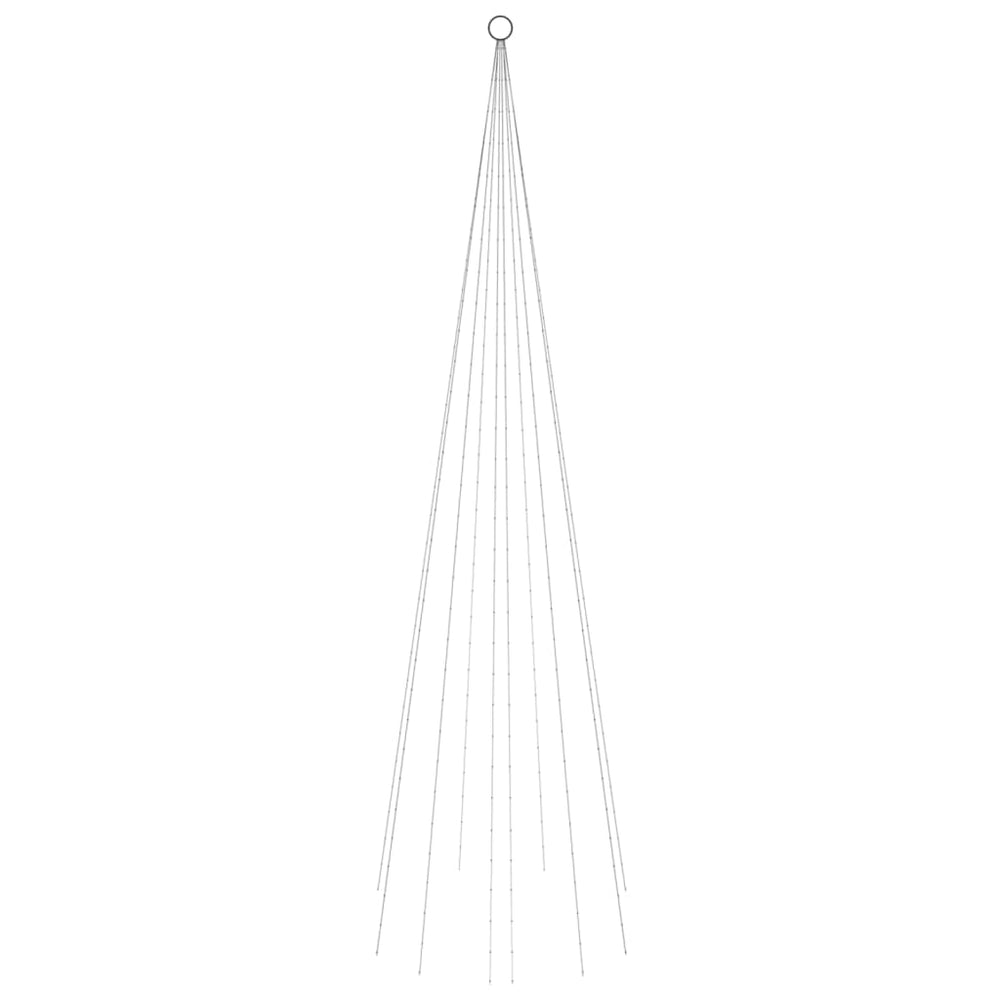 Kalėdų eglutė ant vėliavos stiebo POLARSTAR, 300cm, 310 mėlynų LED