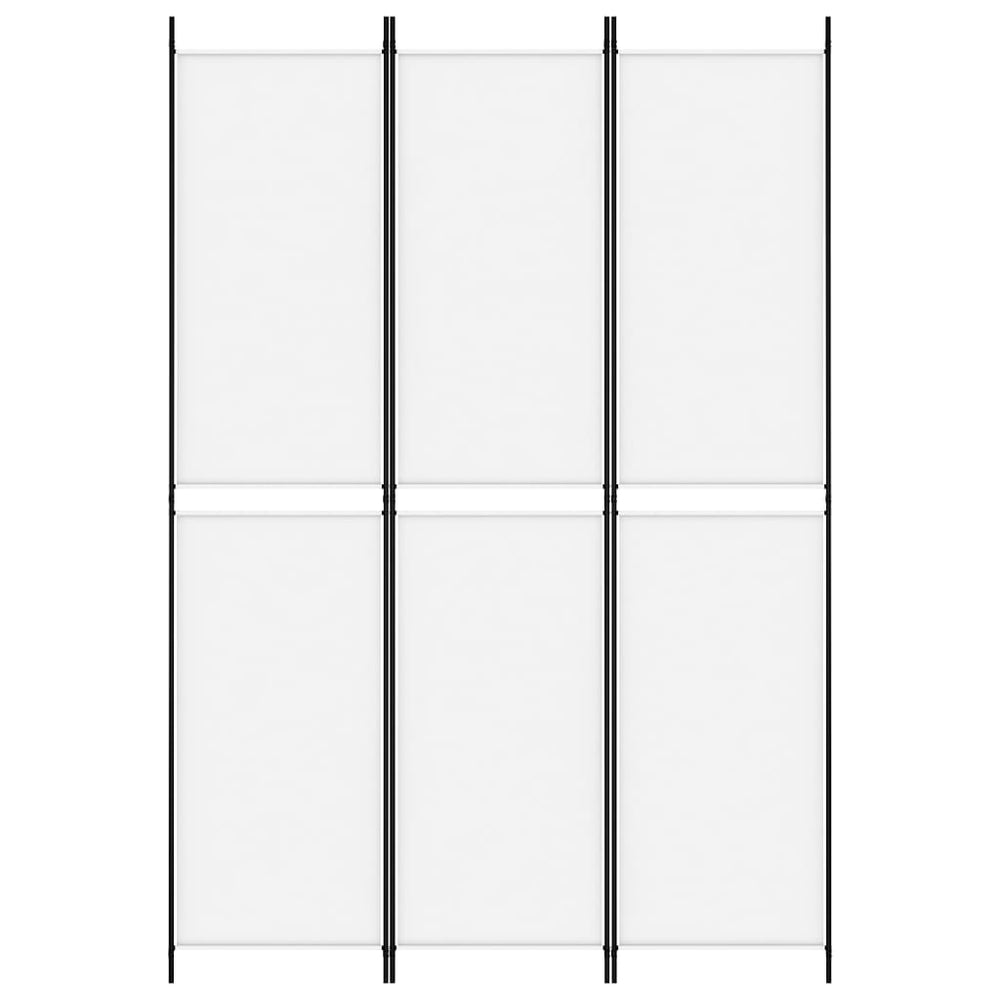 Kambario pertvara, 3 dalių, baltos spalvos, 150x220cm, audinys