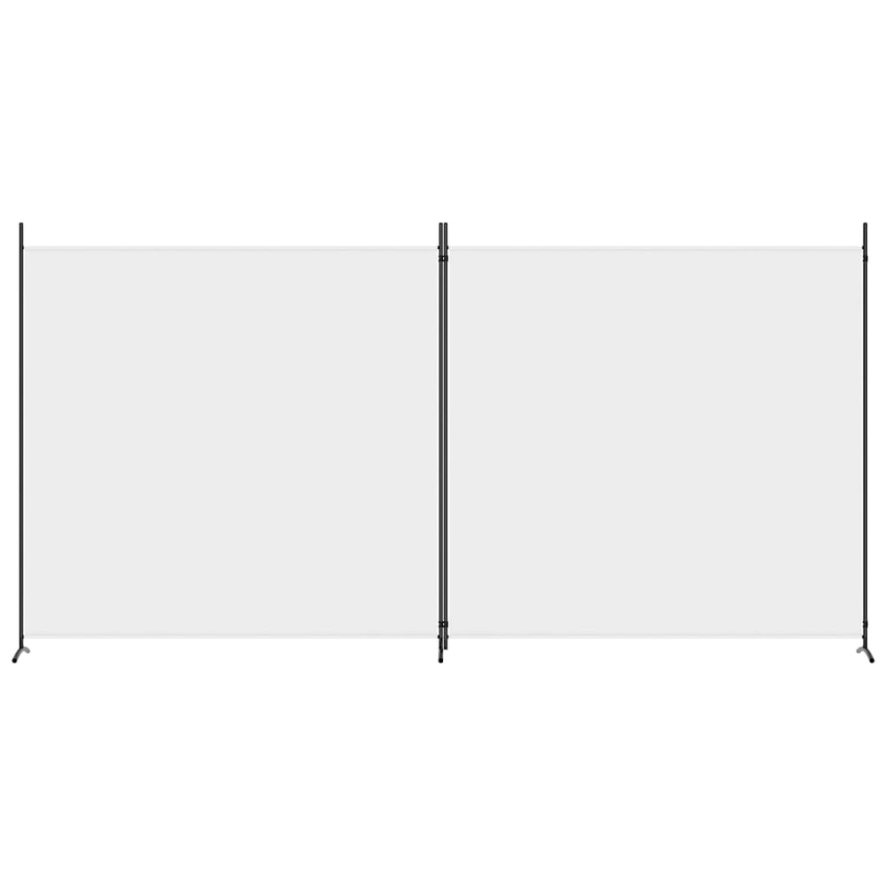 Kambario pertvara, 2 dalių, baltos spalvos, 348x180cm, audinys