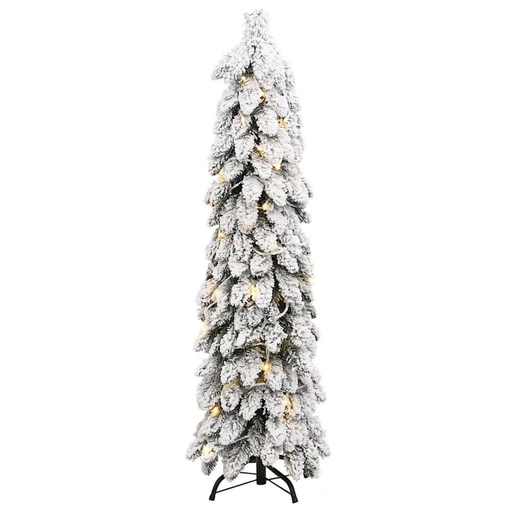 Dirbtinė apšviesta Kalėdų eglutė SNOW AK, su 60 LED ir sniegu, 120cm.