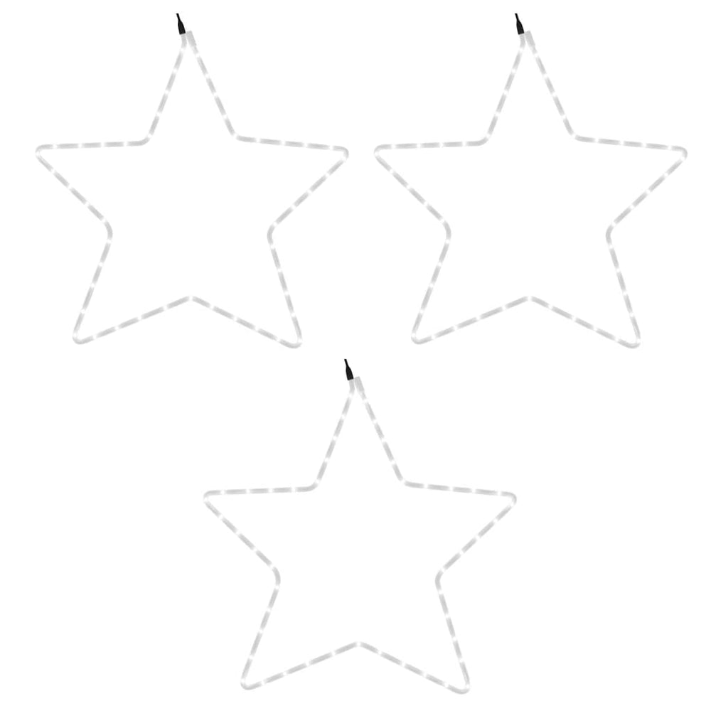 Kalėdinės dekoracijos žvaigždės su 48 LED SPIRIT, 3vnt., šiltos, 56cm