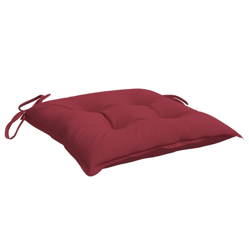 Palečių pagalvėlės, 4vnt., vyno raudonos, 50x50x7cm, audinys