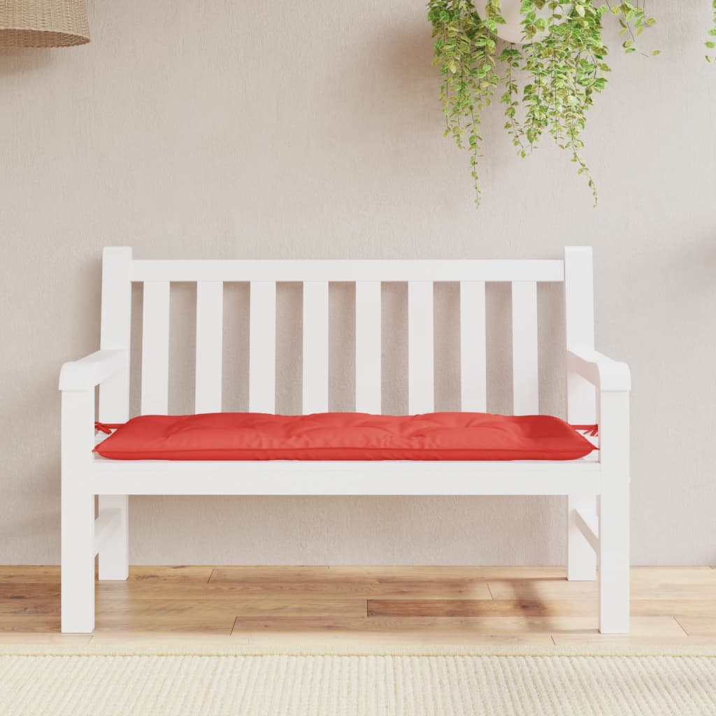 Sodo suoliuko pagalvėlė, raudonos spalvos, 120x50x7cm, audinys