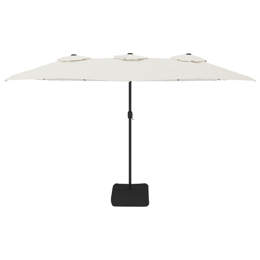 Double parasol, sand white, 449x265cm