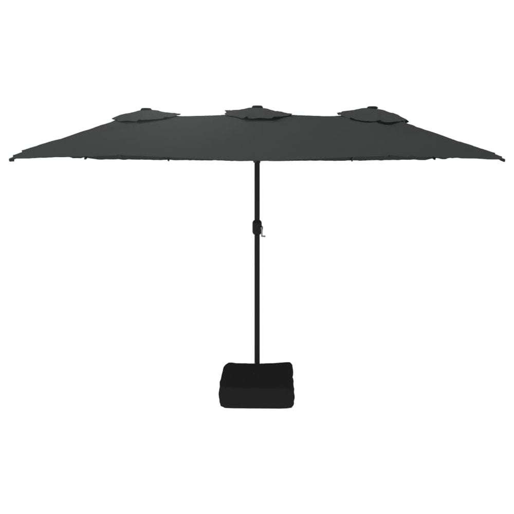 Double parasol, anthracite, 449x265cm