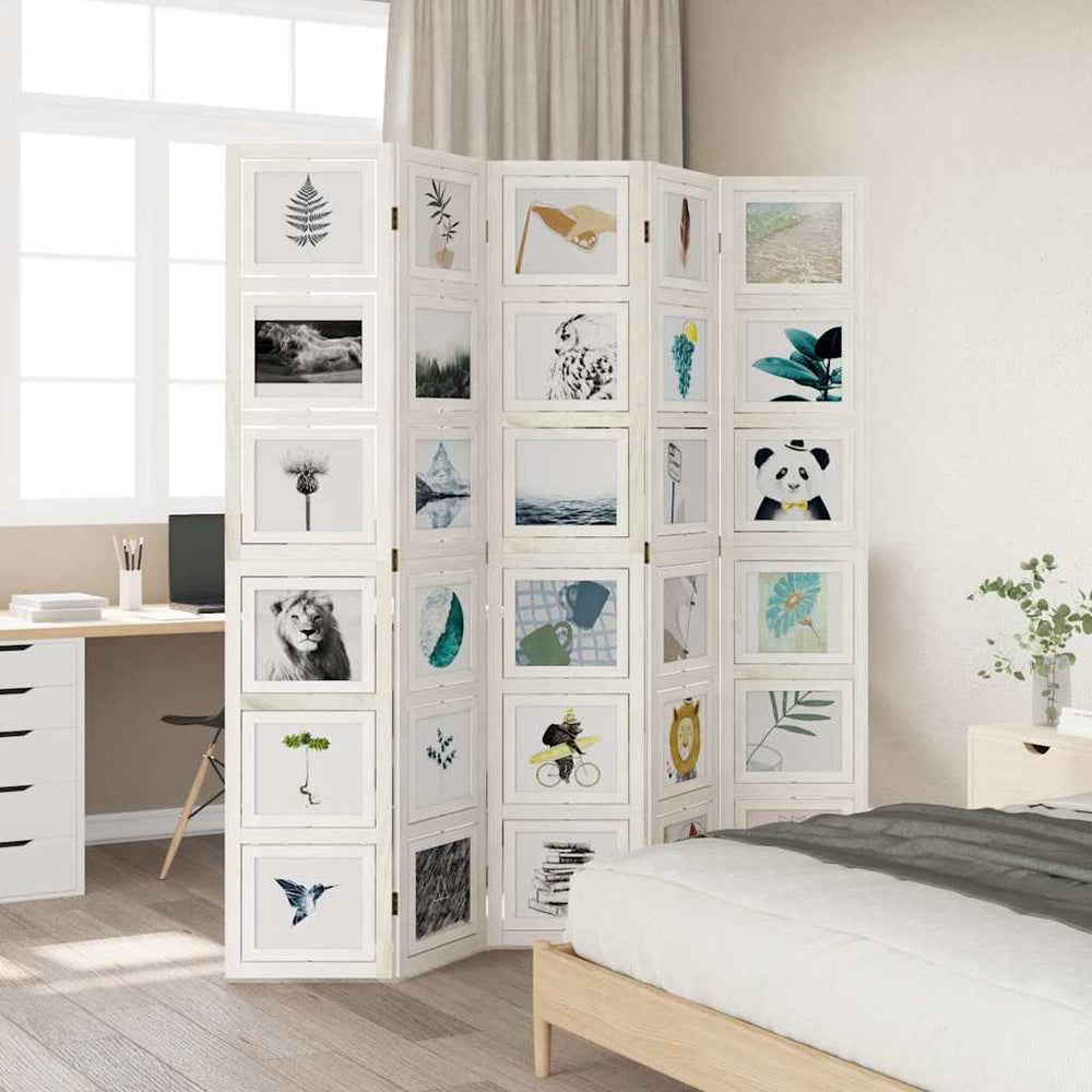 Kambario pertvara, 5 segmentai, balta, paulovnijos masyvas