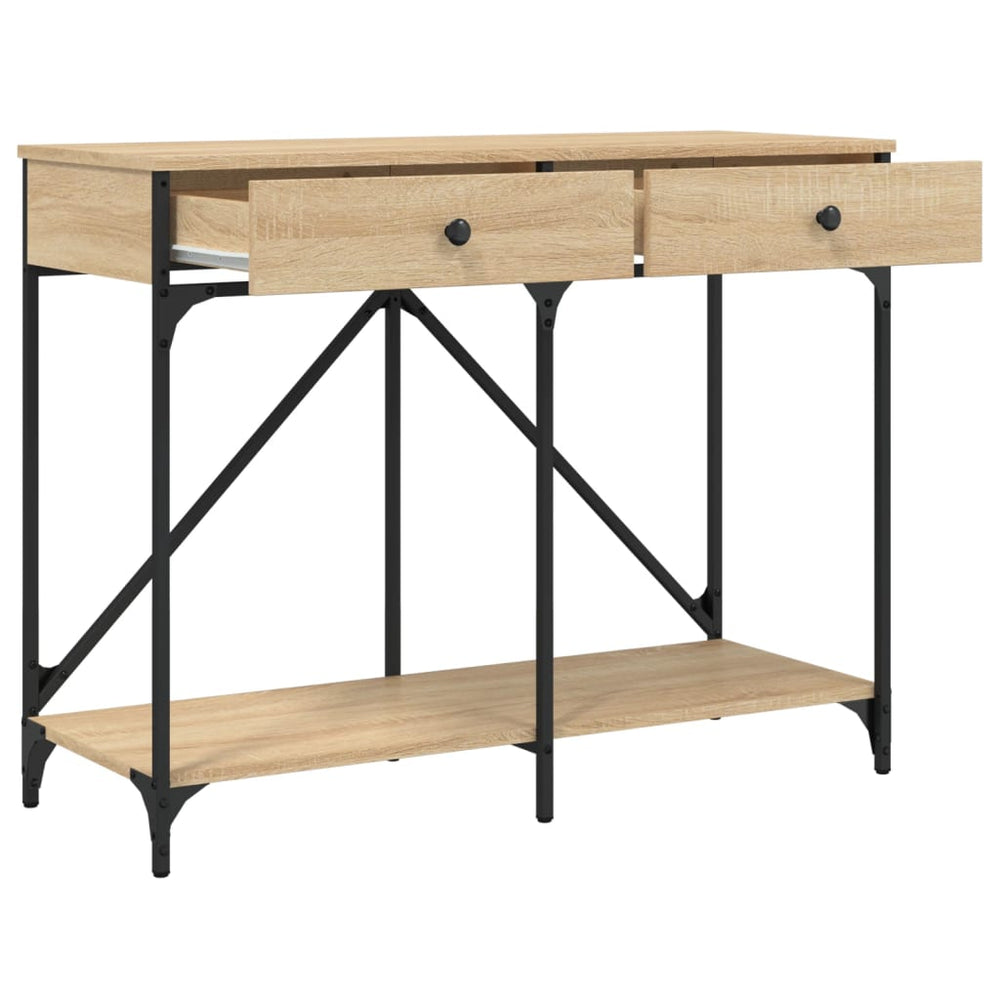 Console table KATELYN I, oak wood