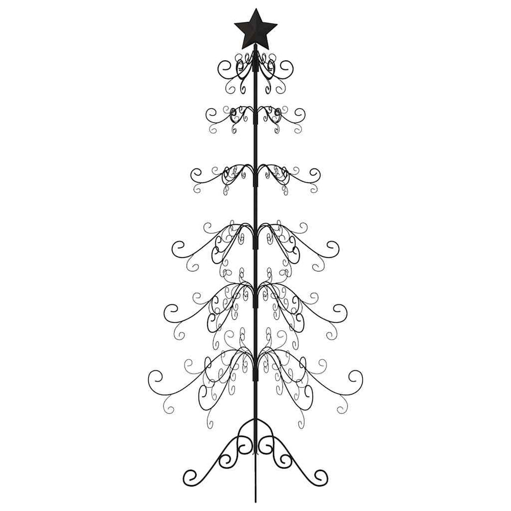 Metalinė Kalėdų eglutė, POLAR GROVE, juodos spalvos, 215 cm.