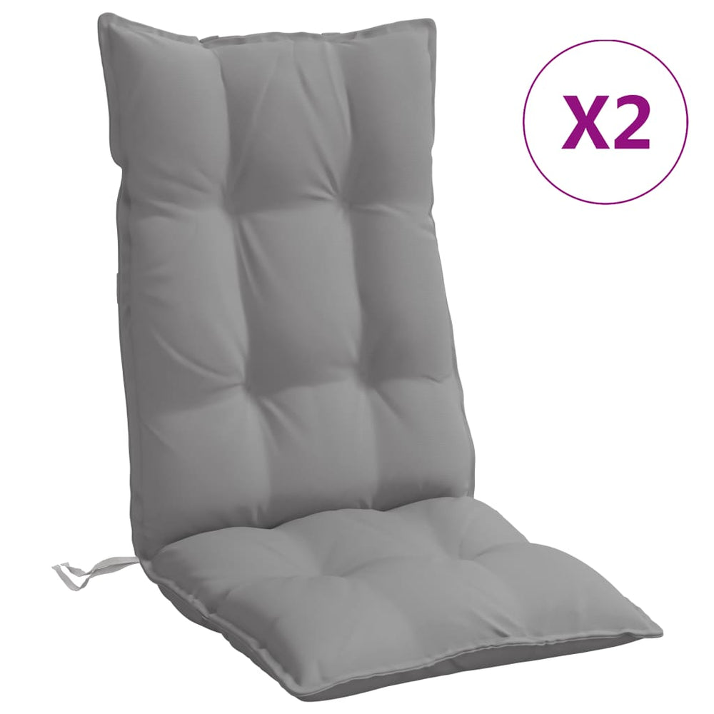 Kėdės pagalvėlės, 2vnt., pilkos spalvos, oksfordo audinys