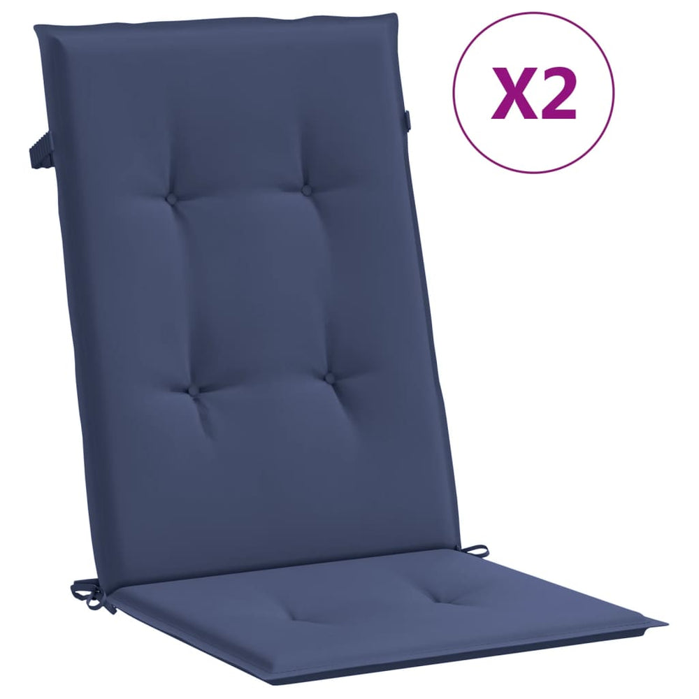 Kėdės pagalvėlės, 2vnt., tamsiai mėlynos, audinys