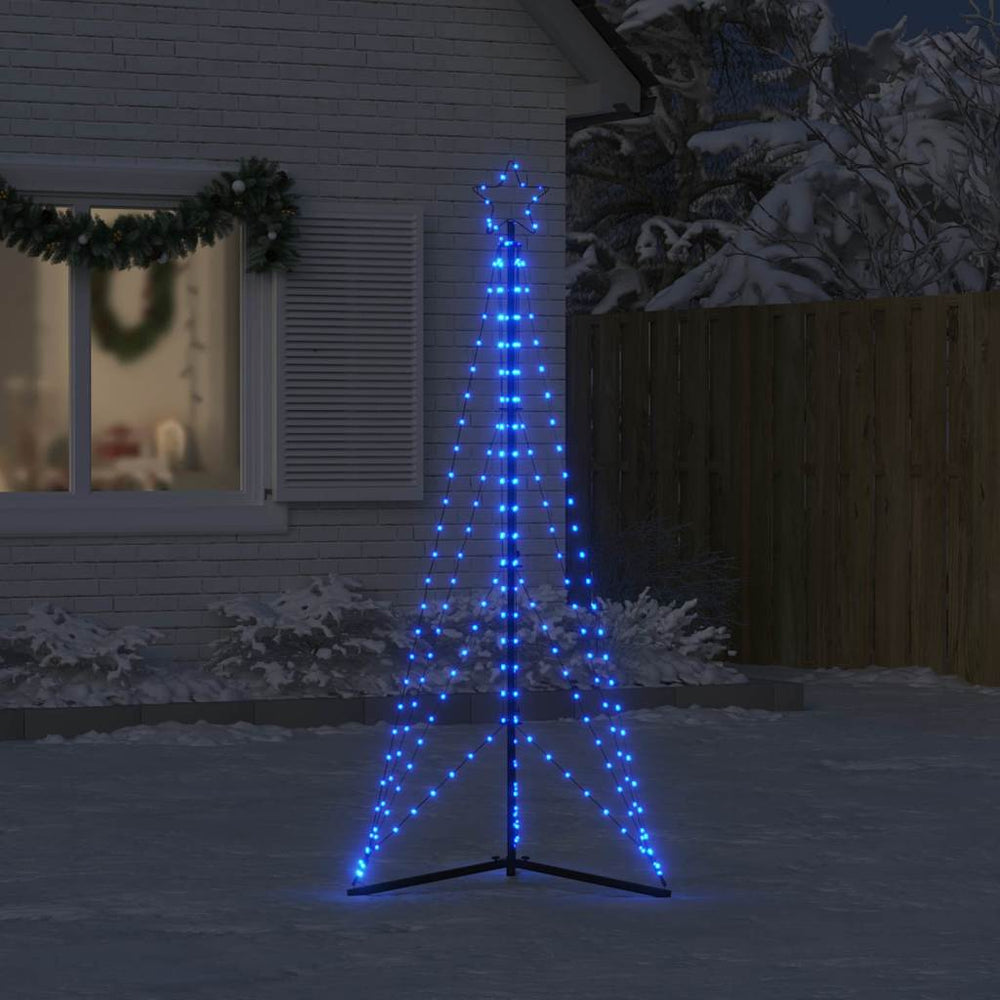 LED Kalėdų eglutė HOLLOW MEADOW, 363 LED Mėlyna 182 cm.