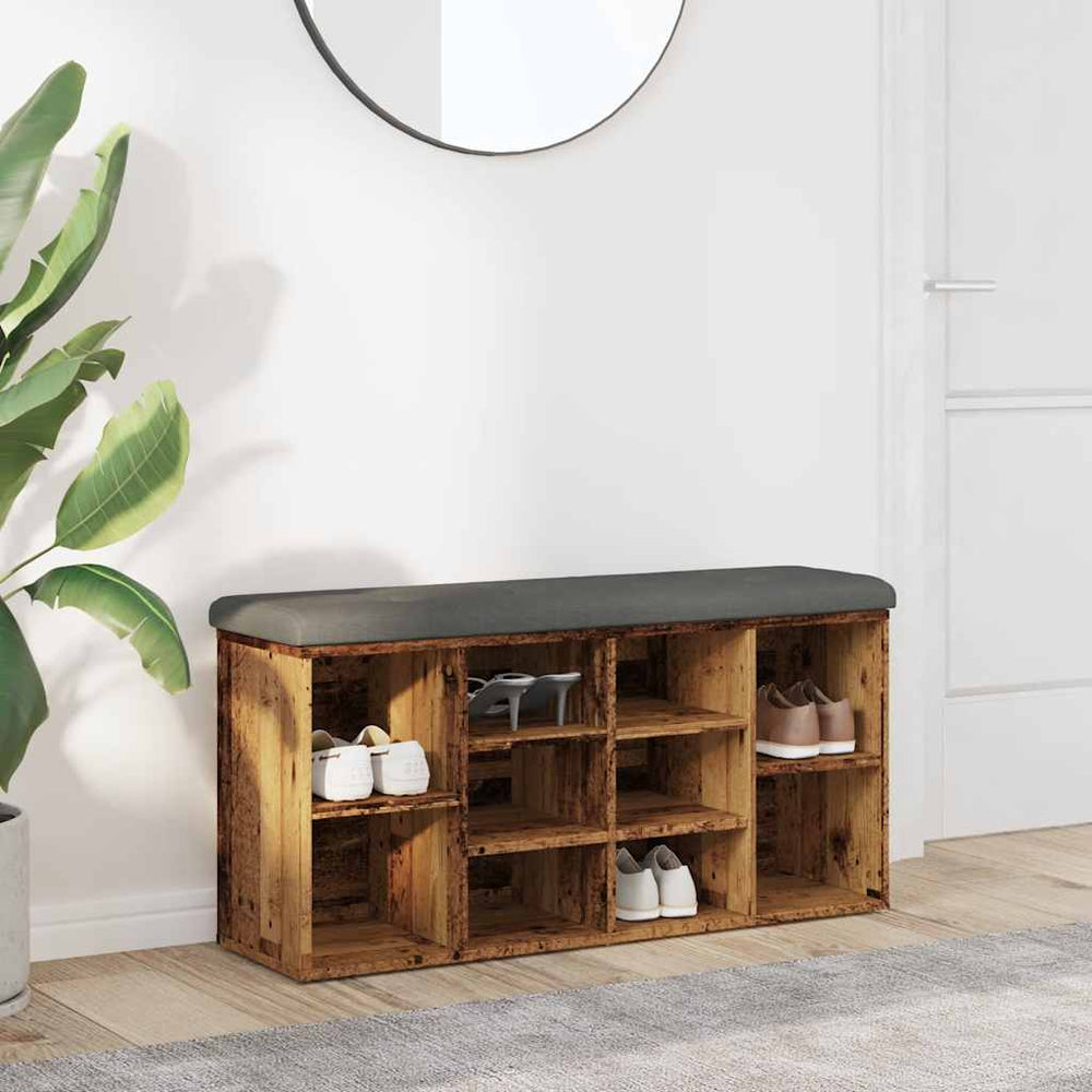 batų suoliukas Old Wood 102x32x50 cm Inžinierinė mediena