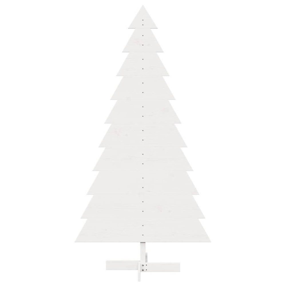 Wooden DREAM FROST, Christmas tree, white, 180cm, solid pine wood