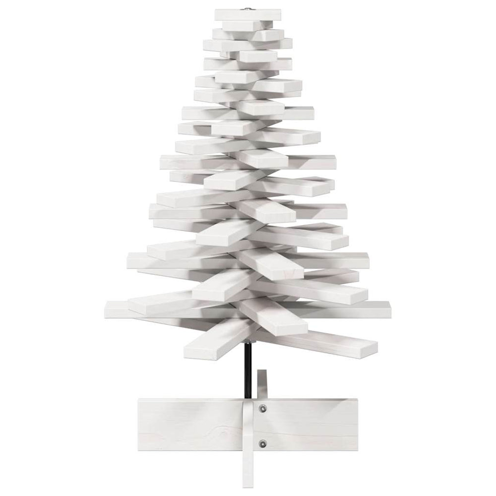 DREAM FROST Wooden Christmas Tree, white, 80cm., solid pine wood