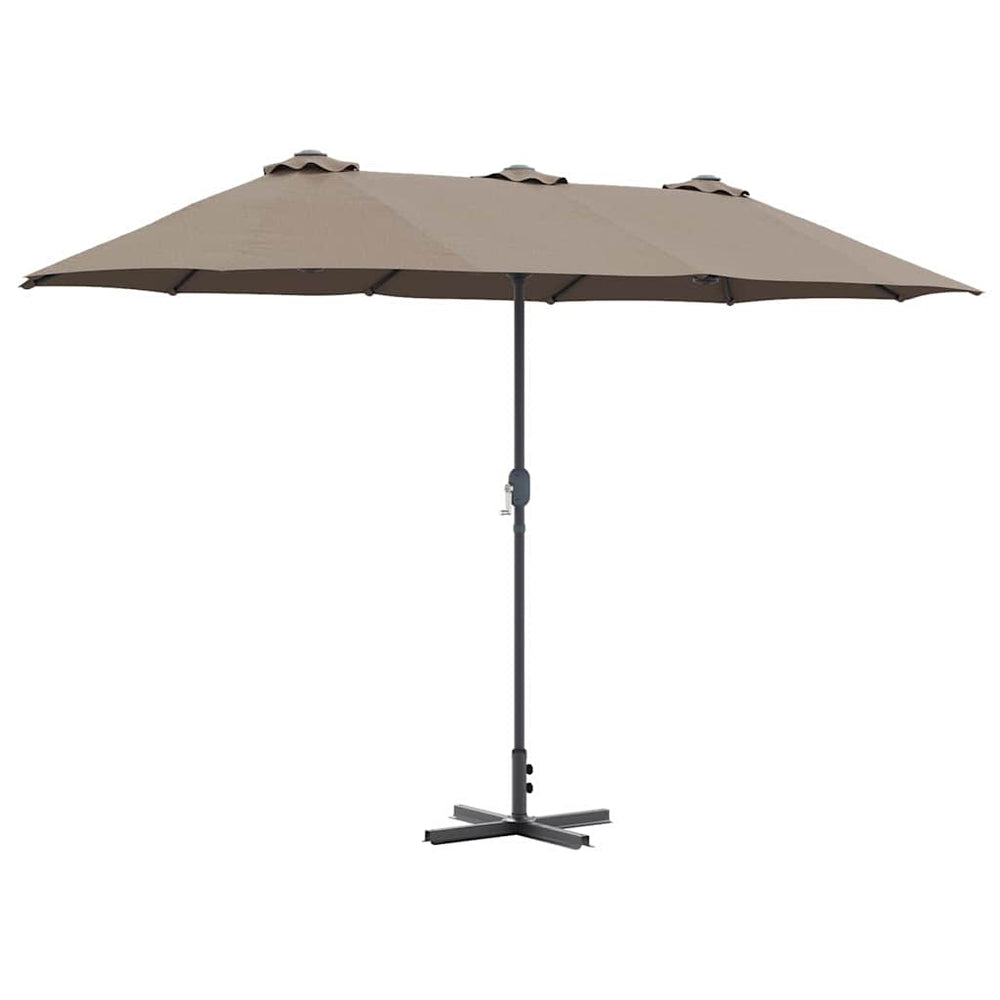 Sodo skėtis ERIC, taupe, 370x197x239cm