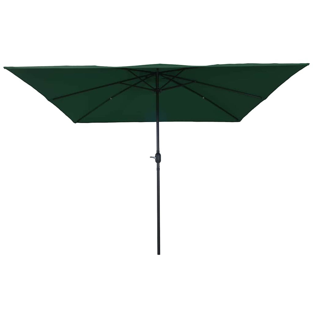 Rectangular Garden Parasol 295x245 cm Green