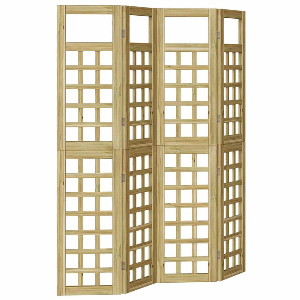 lauko privatumo ekranas 4 paneliai apdorota pušis