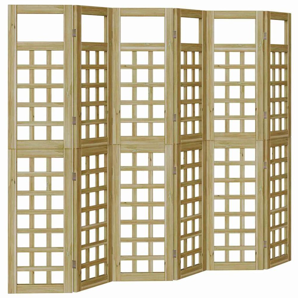 Lauko privatumo ekranas 6 Paneliai Impregnuota pušis