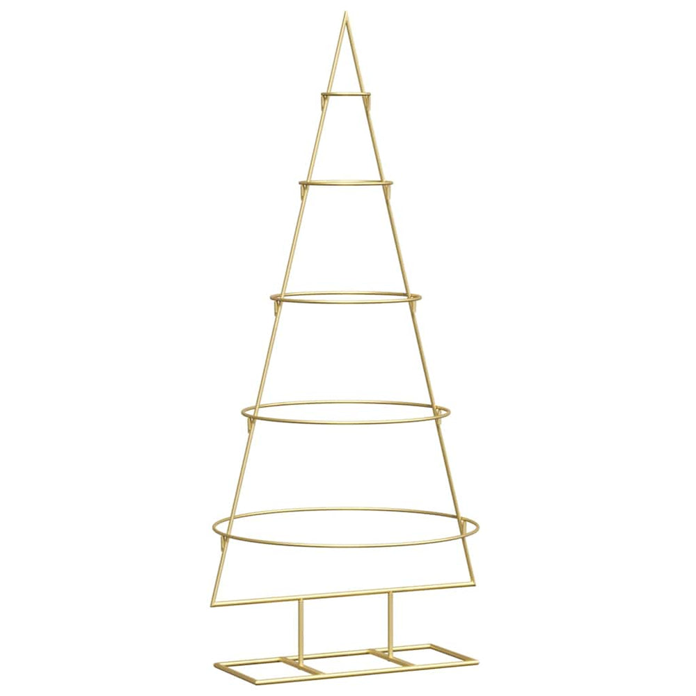 Metalinis Kalėdų medis EVERGREEN PINE, stovu Auksinė 125 cm.