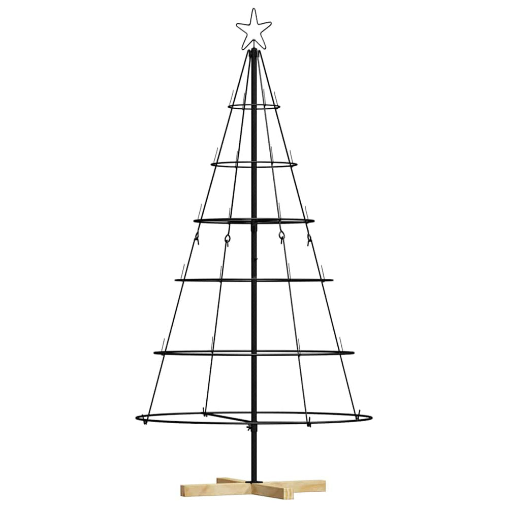 Kalėdų Kūgio Medis EVERGREEN PINE, stovu Juoda 150 cm. Plienas