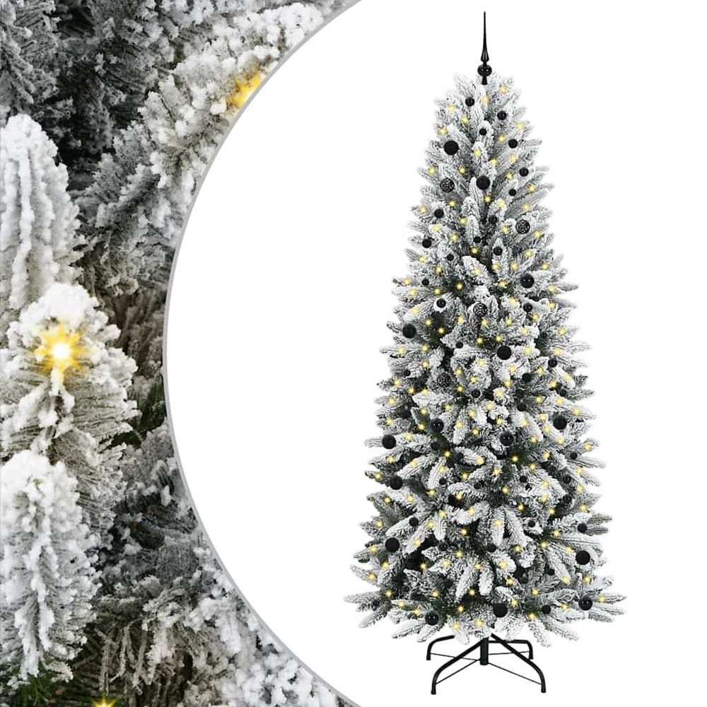 Dirbtinė Kalėdų eglutė WINTER PINE, su 300 LED stovu Balta 240 cm.