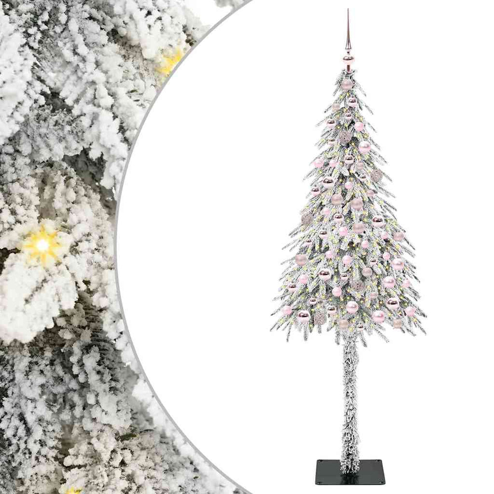 Kalėdų eglutė SHINE BOREAL, su 300 LED stovu Balta 210 cm. ir Plienas