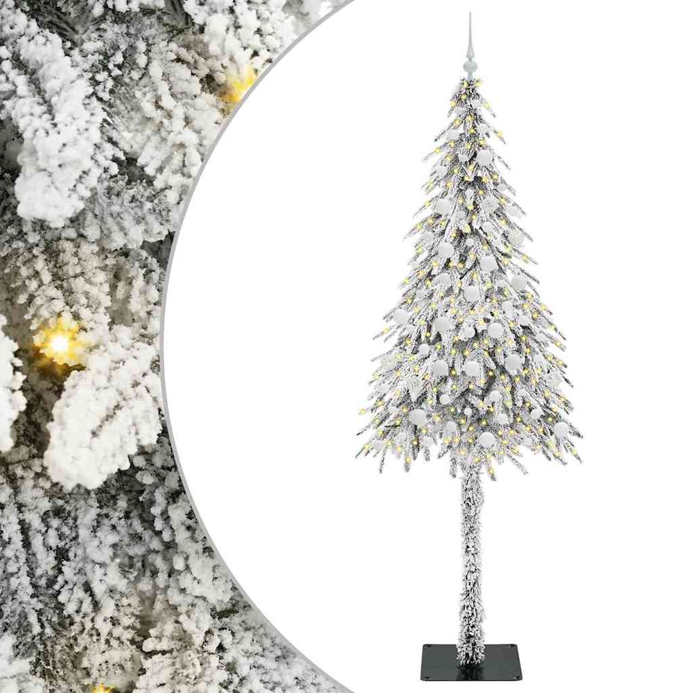 Kalėdų eglutė SHINE BOREAL, su 300 LED stovu Balta 210 cm. ir Plienas