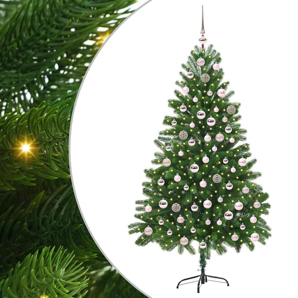 Kalėdų eglutė GROVE HOLLOW, su 300 LED stovu Žalia 210 cm.