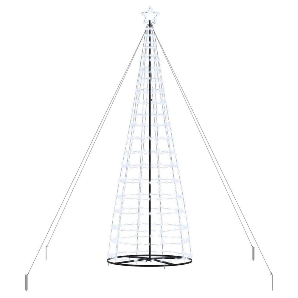 LED Kalėdų medis HOLLOW EVERGREEN, su 800 LED stovu Šalta balta 400 cm. Geležis