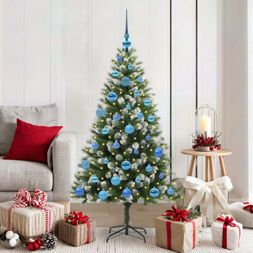 Artificial Flexible Christmas tree DREAM CRYSTAL, with snow-covered branches, 150 cm.