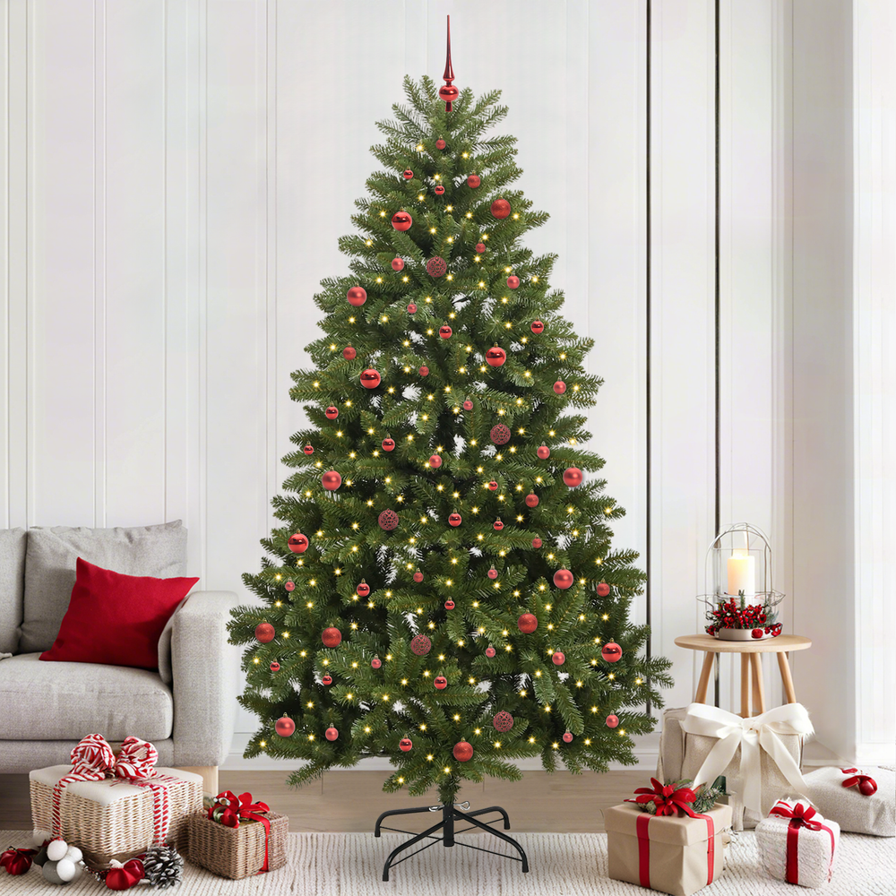 Mākslīgā Ziemassvētku eglīte BOREAL EVERGREEN, ar 300 LED Zaļa 240 cm , metāls