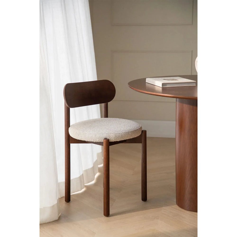 Valgomojo kėdė BIANCA, ąžuolo mediena, tamsi